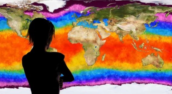 A quantum computer simulating climate change